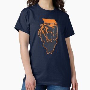 Chicago Bears Illinois NFL State Outline Classic T-Shirt